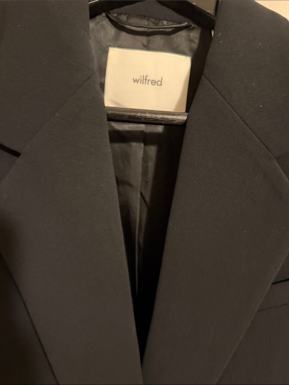 Wilfred Women’s Black Blazer - Classic Tailored Suit Jacket